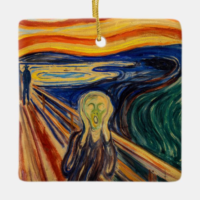 Adorno De Cerámica Edvard Munch - El Grito 1910 (Anverso)