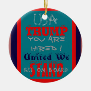 Adorno De Cerámica EE.UU. Trump, ¡estás contratado! ¡Unidos, vamos!