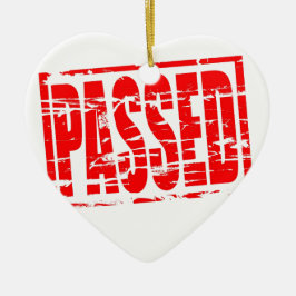 Adorno De Cerámica Efecto de ajuste de caucho rojo pasado