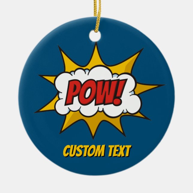 Adorno De Cerámica Efecto de sonido de comic (Frente)