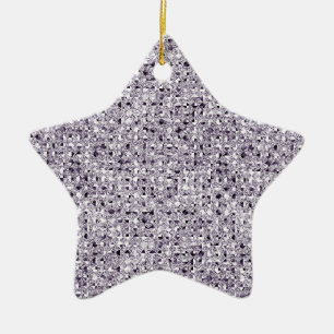 Adorno De Cerámica Efecto Purpurina de la secuencia de estrellas plat
