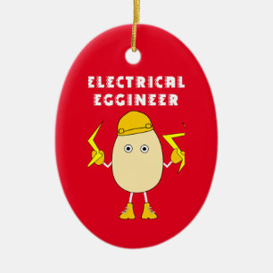 Adorno De Cerámica Eggineer eléctrico