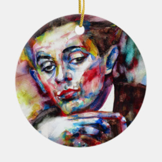 Adorno De Cerámica egon schiele - watercolor portrait