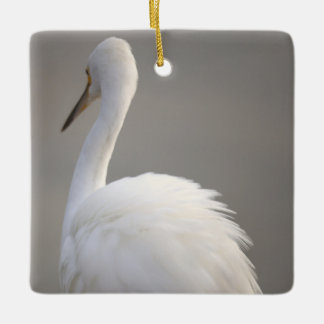 Adorno De Cerámica Egret Bird Ornament 