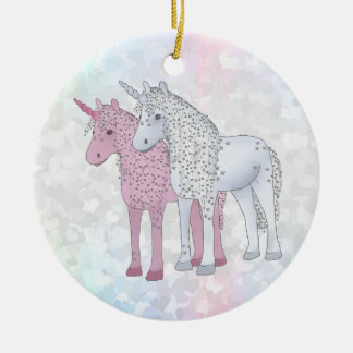 Adorno De Cerámica Einhörner