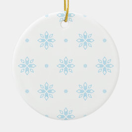 Adorno De Cerámica Eiskristalle en blau