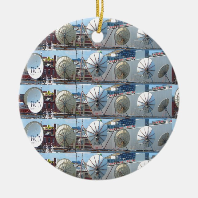 Adorno De Cerámica Eje de la comunicación del Internet TV de la (Frente)