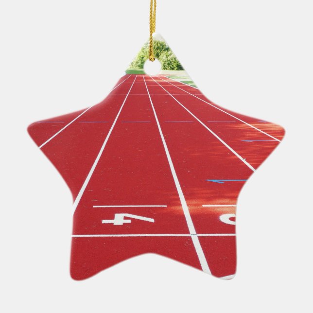 Adorno De Cerámica Ejecución de pista y campo (Frente)