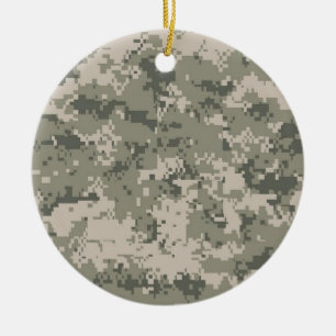 Adorno De Cerámica Ejército Camo