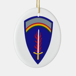 Adorno De Cerámica Ejército Europa USAREUR Insignia