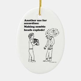 Adorno De Cerámica El acordeón hace que los zombies exploten