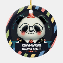 Adorno De Cerámica El adicto al café - Navidad de oficina