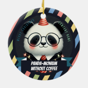 Adorno De Cerámica El adicto al café - Navidad de oficina