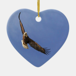 Adorno De Cerámica El águila calva en aumento
