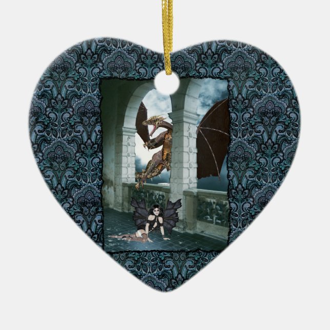 Adorno De Cerámica El aire del dragón (Frente)