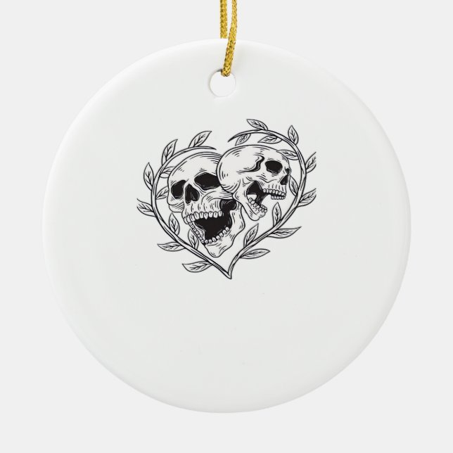 Adorno De Cerámica El amante hasta la muerte nos hace (Frente)