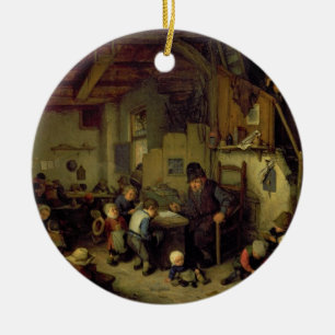 Adorno De Cerámica El amo de la escuela, c.1662 (aceite en el panel)