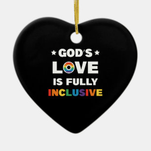 Adorno De Cerámica El Amor de Dios es Totalmente Inclusivo Mes del Or