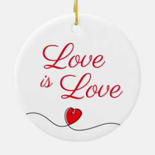 Adorno De Cerámica El amor es amor