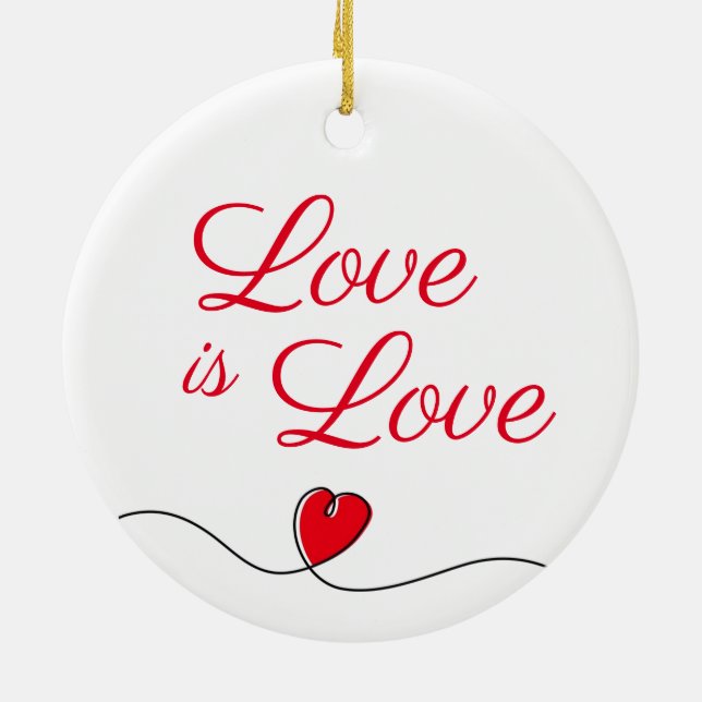 Adorno De Cerámica El amor es amor (Atrás)