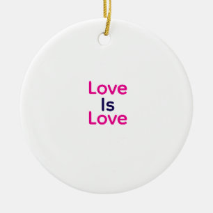 Adorno De Cerámica El amor es amor color rosa morado orgullo LGBTQ ga