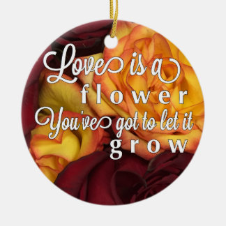 Adorno De Cerámica El amor es como una flor