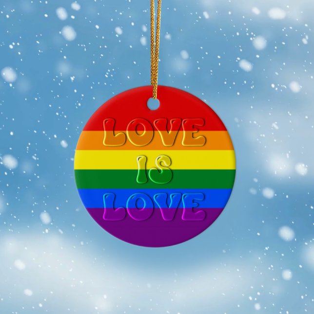 Adorno De Cerámica El amor es el orgullo gay (Subido por el creador)