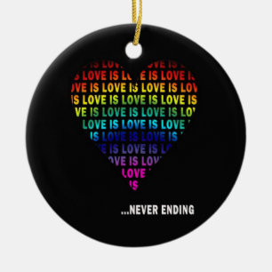 ADORNO DE CERÁMICA EL AMOR ES… INTERMINABLE