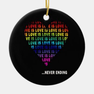 ADORNO DE CERÁMICA EL AMOR ES… INTERMINABLE