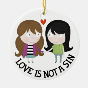 Adorno De Cerámica El amor no es un pecado