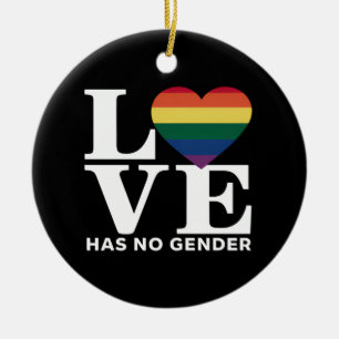 Adorno De Cerámica El amor no tiene género Mes del Orgullo LGBTQ Arco