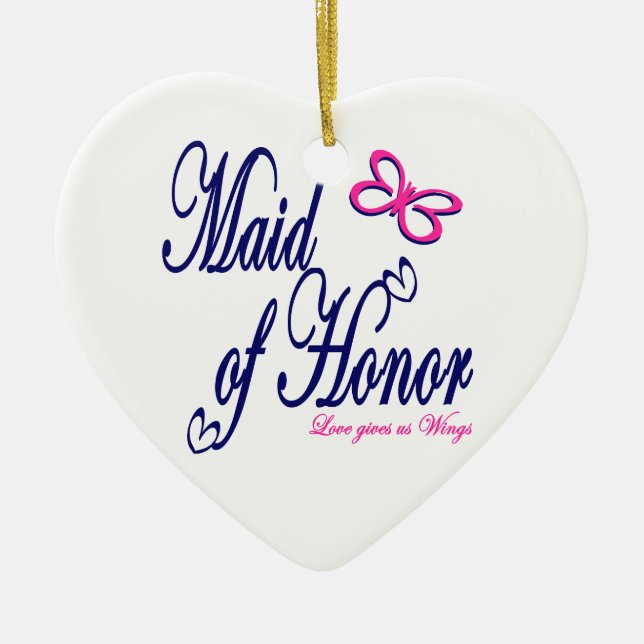 Adorno De Cerámica El amor nos da alas (Frente)