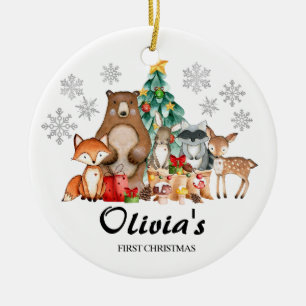 Adorno De Cerámica El animal de los Navidades personalizados de los p