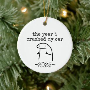 Adorno De Cerámica el año en que choqué mi coche