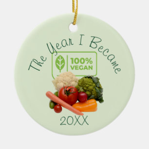 Adorno De Cerámica El Año en que Me Volví 100% Vegano