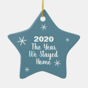 Adorno De Cerámica El año en que nos quedamos en casa Navidades 2020