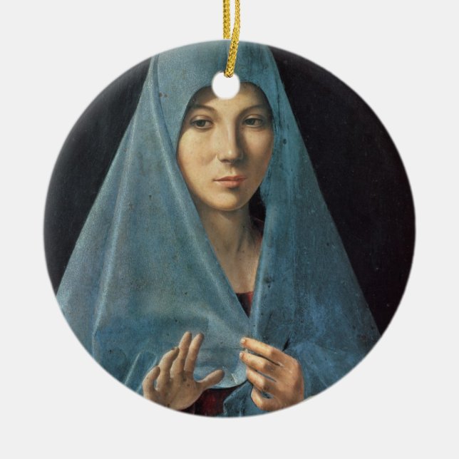 Adorno De Cerámica El anuncio, 1474-75 (aceite en el panel) (Frente)