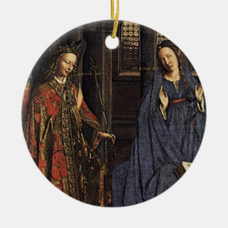 Adorno De Cerámica El anuncio en enero van Eyck