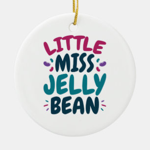 Adorno De Cerámica El apodo de la pequeña Miss Jelly Bean Easter Cand