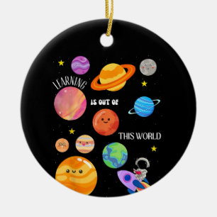 Adorno De Cerámica El Aprendizaje Está Fuera De Esta Ciencia Mundial 