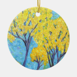Adorno De Cerámica El árbol amarillo de Jolie