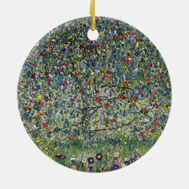 Adorno De Cerámica El árbol de manzanas (por Gustav Klimt) (Atrás)