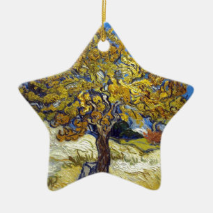 Adorno De Cerámica El árbol de morera, Vincent van Gogh. Vintage