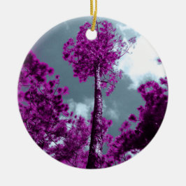 Adorno De Cerámica El árbol morado