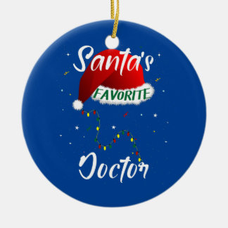Adorno De Cerámica El árbol navideño Médica favorito de Santa Claus c
