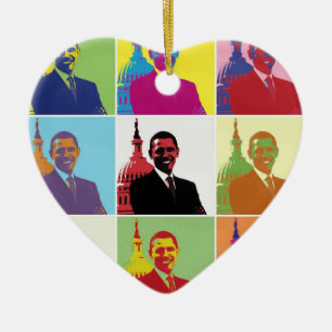 Adorno De Cerámica El arte pop del presidente Obama