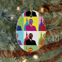 Adorno De Cerámica El arte pop del presidente Obama