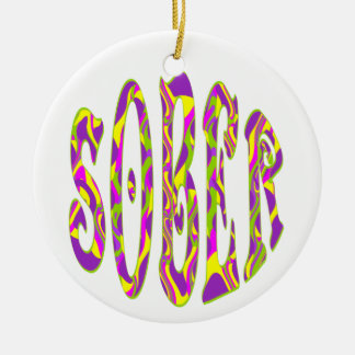 Adorno De Cerámica El arte psicodélico de SOBER Retro 60