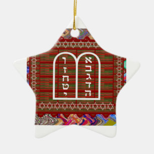 Adorno De Cerámica El arte ritual espiritual religioso judío efectú