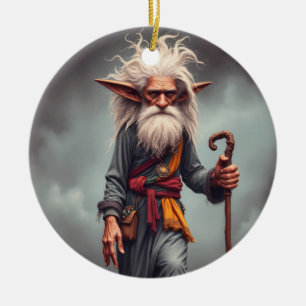 Adorno De Cerámica El asistente Wandering Elf